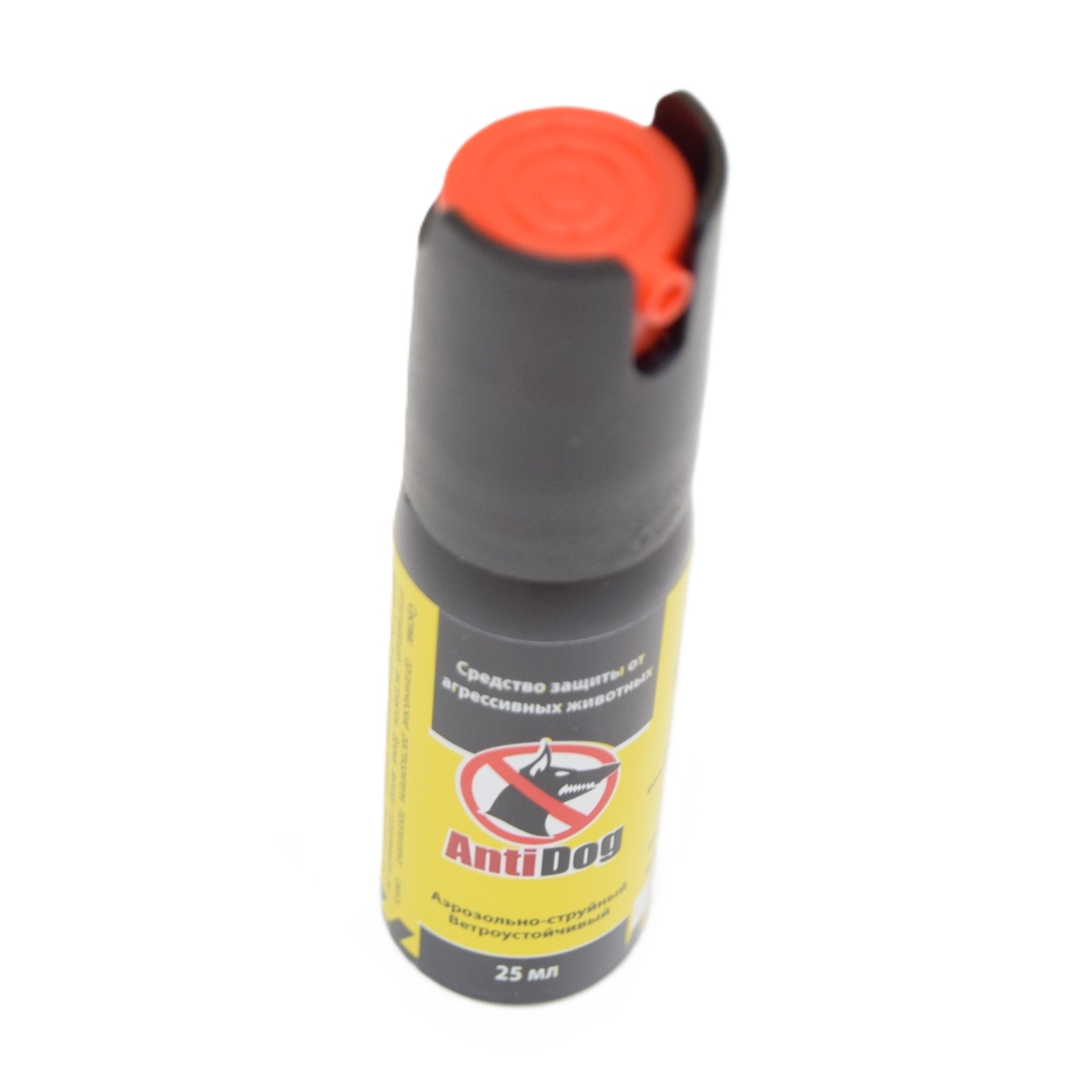 Газовый перцовый баллончик Антидог (аэрозольно-струйный), 25 мл