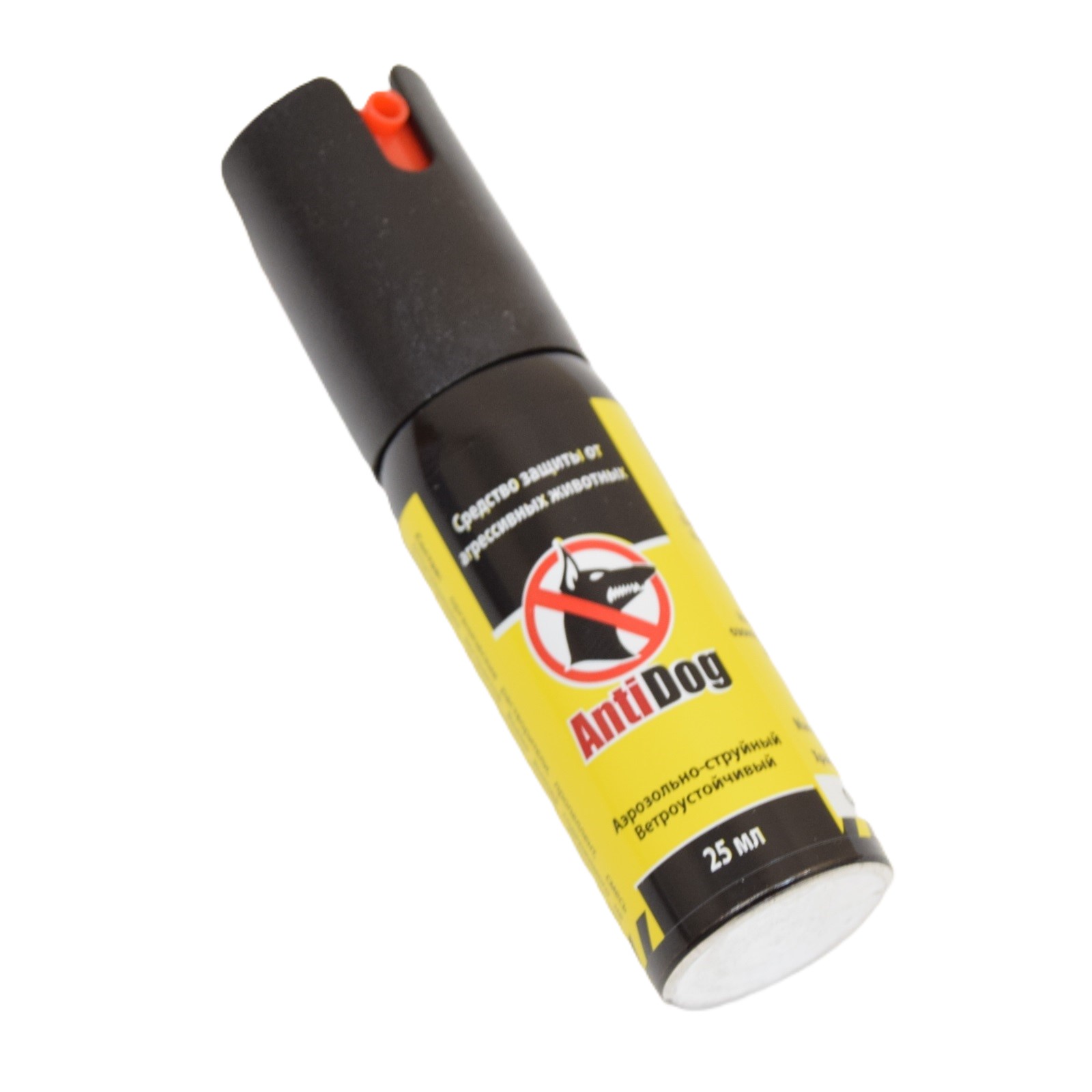 Газовый перцовый баллончик Антидог (аэрозольно-струйный), 25 мл