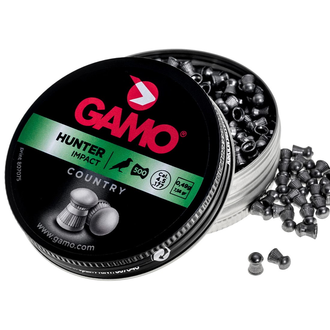 Пули пневматические Gamo Hunter Impact 4,5 мм 0,49 грамма (500 шт.)