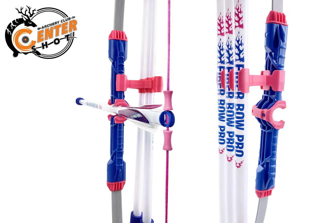 Лук детский классический Fiber Bow Pro (с комплектацией), синий