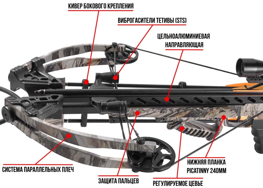 Арбалет блочный Man Kung MK-XB56 Frost Wolf камуфляж KIT (полная комплектация)