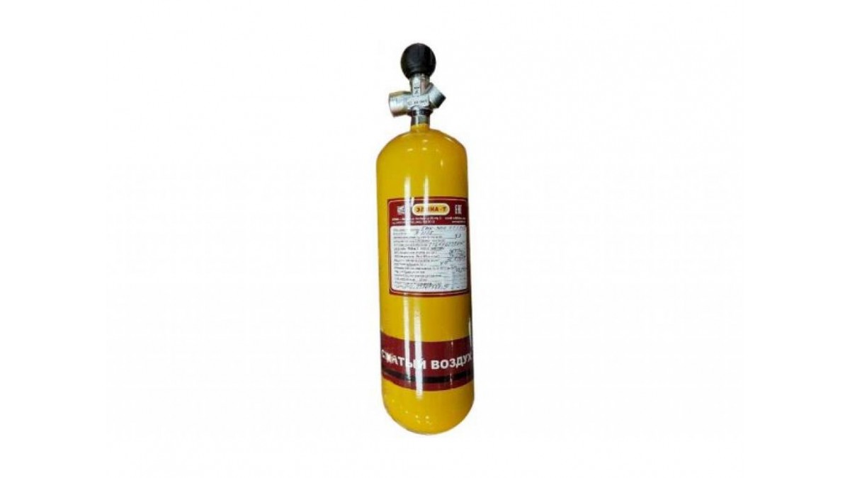 Баллон БМК-300В-9-1-1-1 с вент. и манометром для PCP, 9 л.