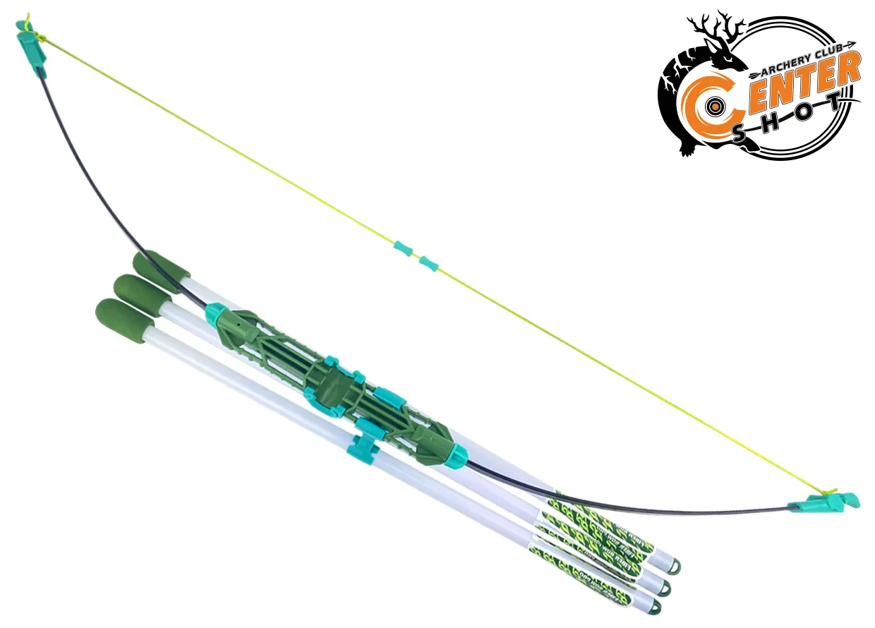 Лук детский классический Fiber Bow Pro (с комплектацией), зеленый