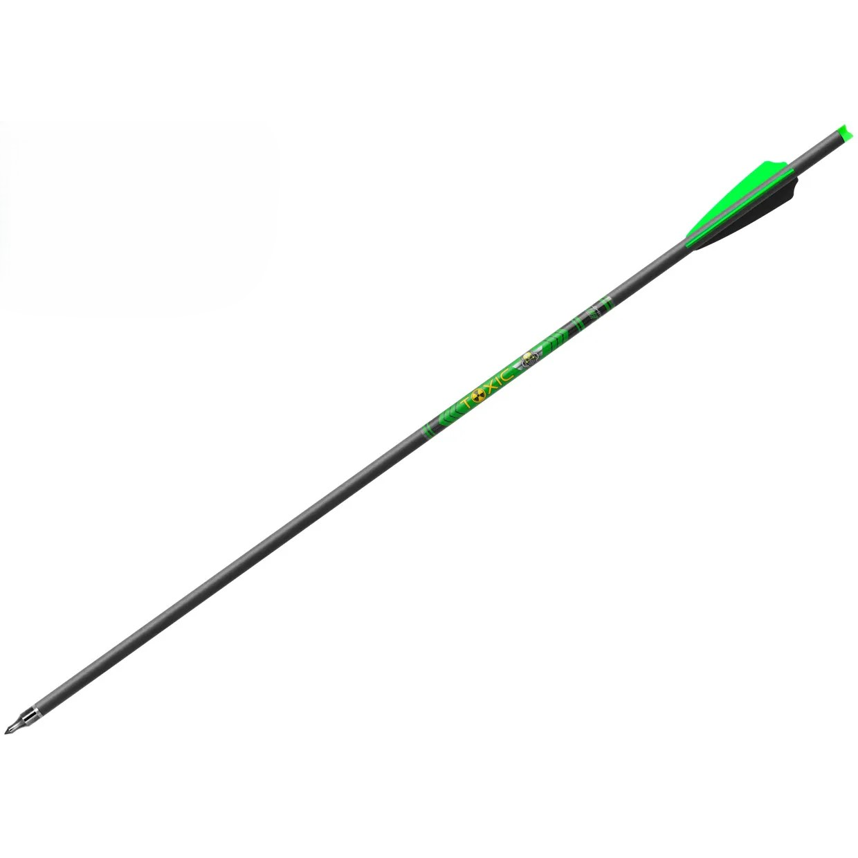 Стрела арбалетная Mix Carbon Centershot Toxic 22" Half Moon Nock (Field)