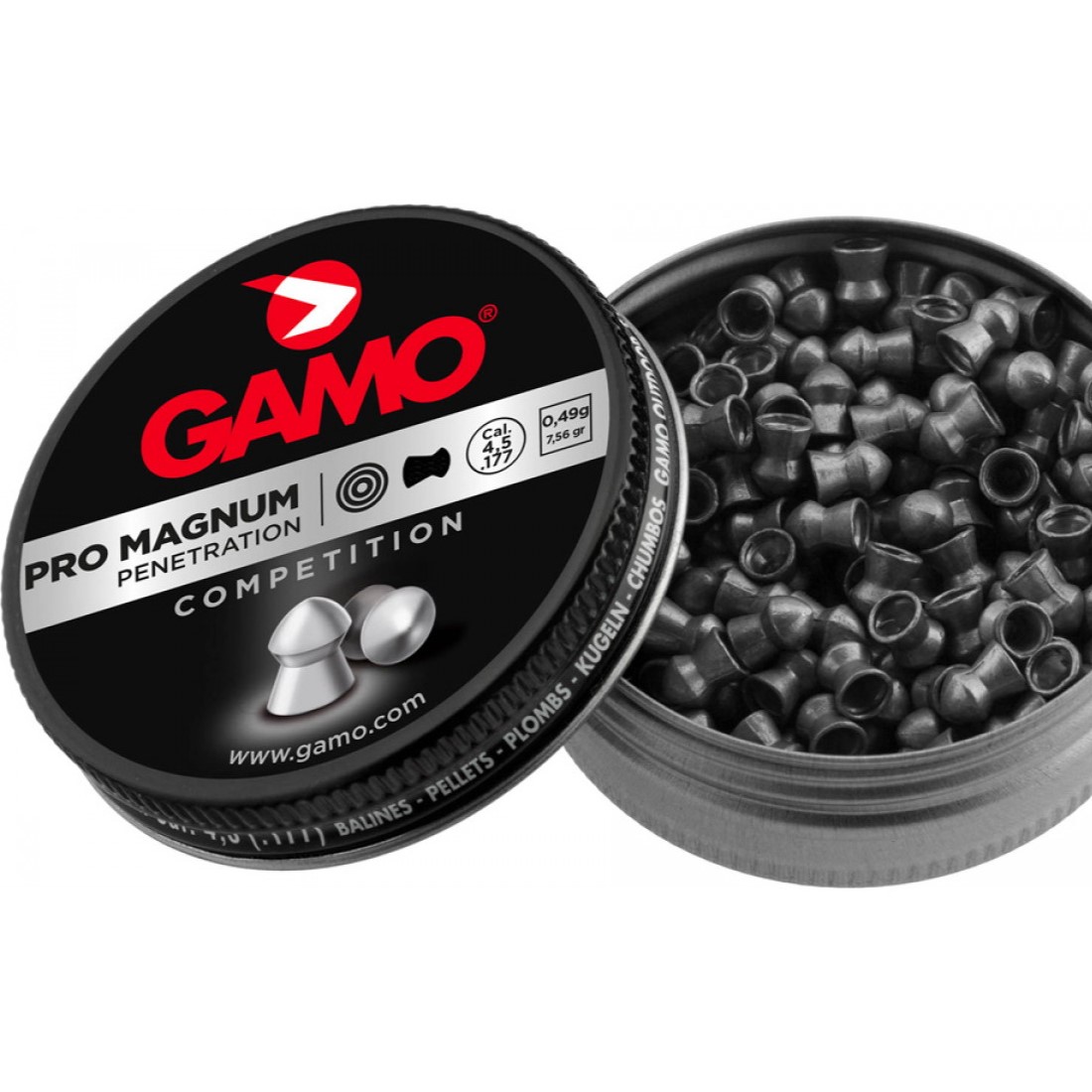 Пули пневматические Gamo Pro Magnum 4,5 мм 0,49 грамма (250 шт.)