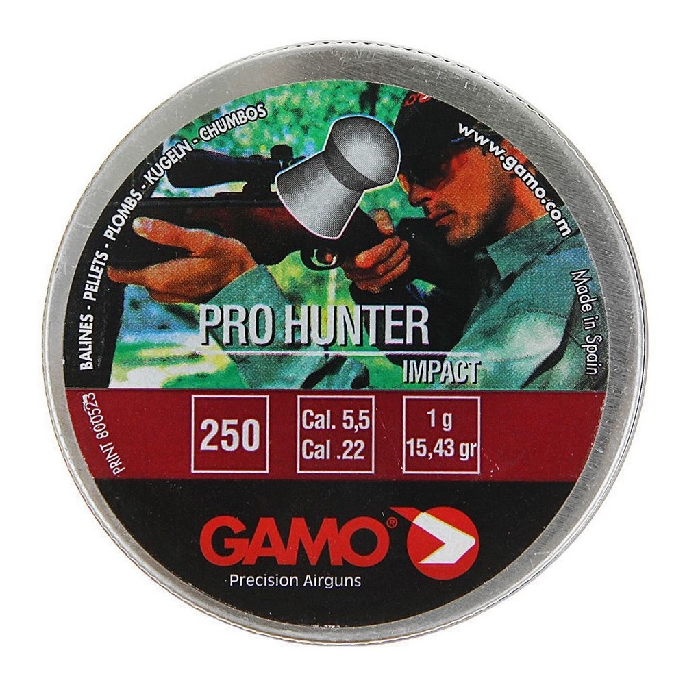 Пули пневматические Gamo Pro Hunter impact 5,5 мм 1,09 грамма (250 шт.)