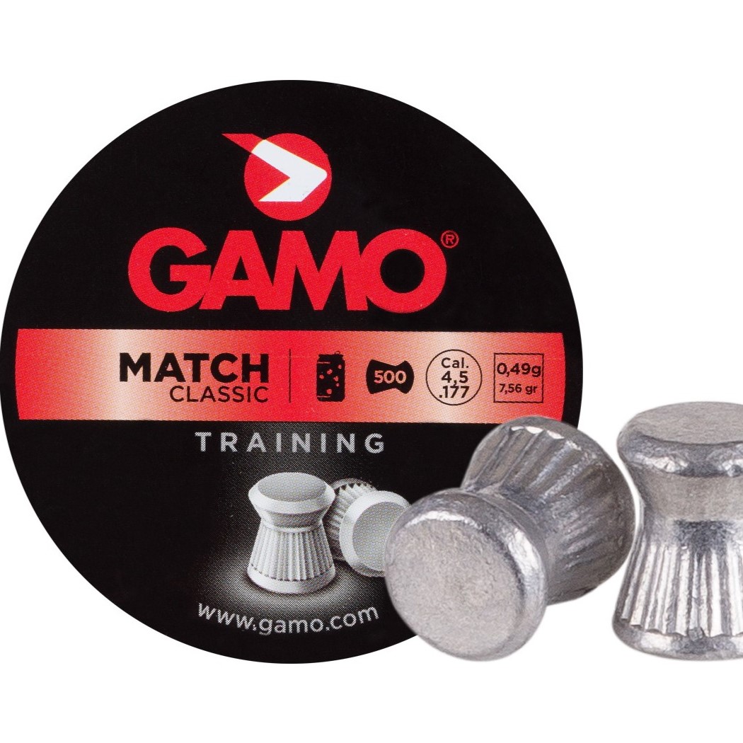 Пули пневматические Gamo Match Classic 4,5 мм 0,49 грамма (500 шт.)
