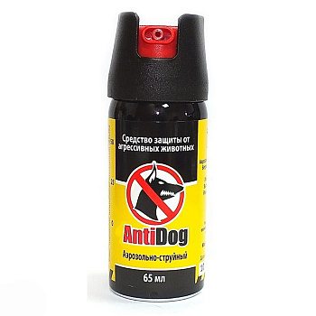 Газовый перцовый баллончик Антидог (аэрозольно-струйный), 65 мл