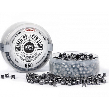 Пули пневматические Люман Domed pellets Light 4,5 мм 0,45 грамма (650 шт.)
