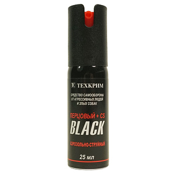 Перцовый баллончик Black (аэрозольно-струйный), 25 мл