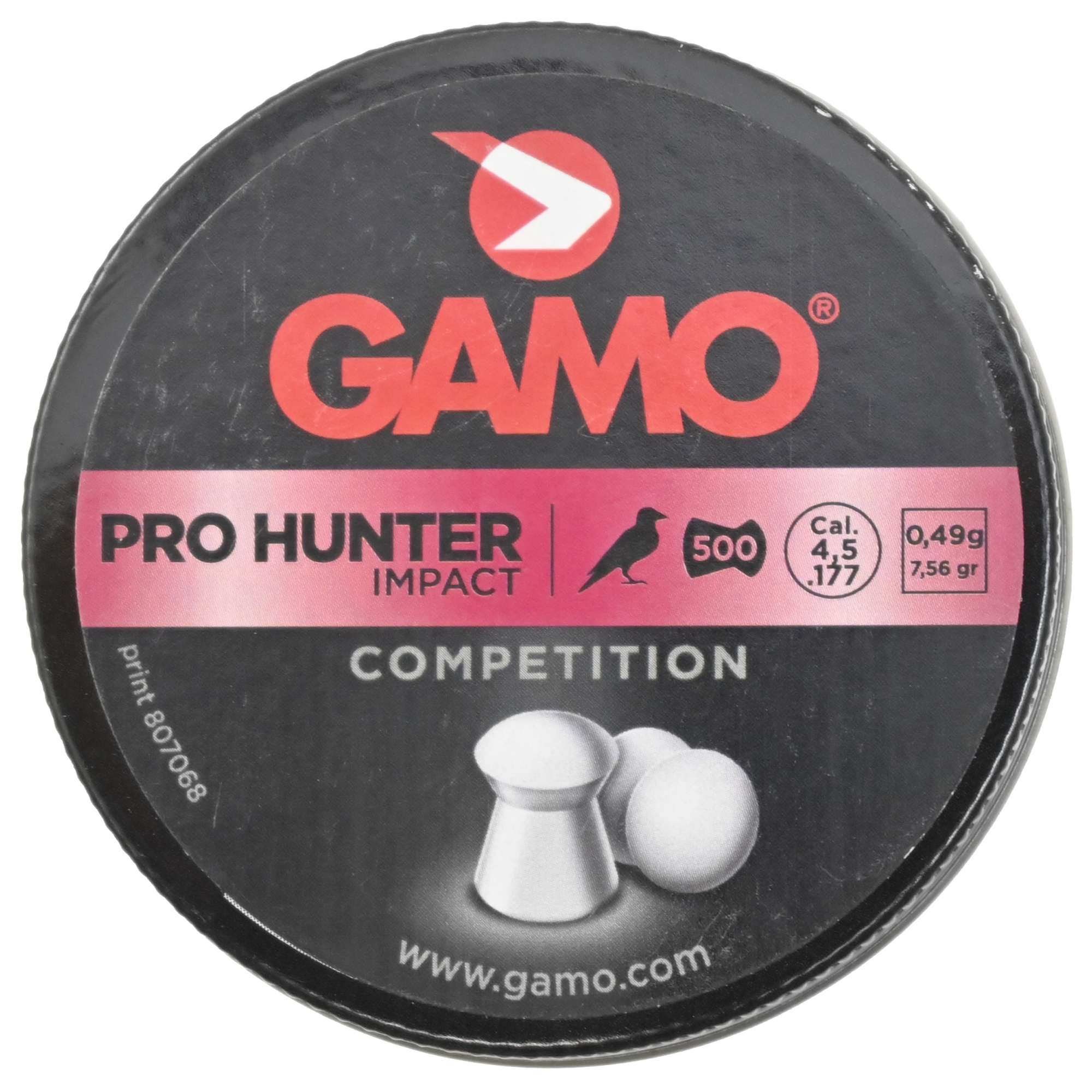 Пули пневматические Gamo Pro Hunter Impact 4,5 мм 0,49 грамма (500 шт.)