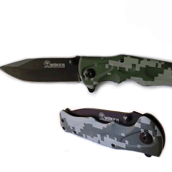 Тактический складной нож Boker B056, серый пиксель