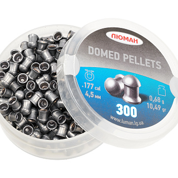 Пули пневматические Люман Domed pellets 4,5 мм 0,68 грамма (300 шт.)
